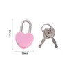 20PCS Mini Heart Shaped Locks with Keys, Plastic Mini Padlock