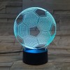 3D Visual Soccer Night Lamp USB LED Touch Football Shaped