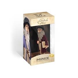 MINIX Leonardo da Vincci Collectibles Figurine 12 cm Display Gift Idea for Children and Adults, History and Art Fans, MN16105, Multicolor