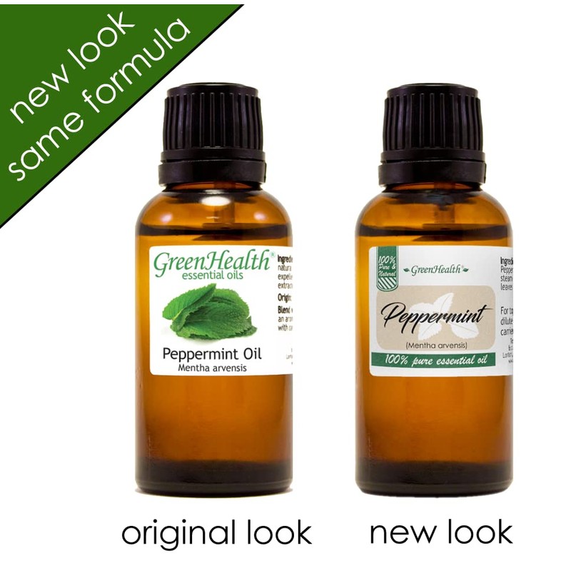 1 fl oz - Peppermint Essential Oil - Amber Glass