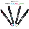 Retractable Ballpoint Pens Multicolor Pens 4 Colors Ink (Black, Blue,