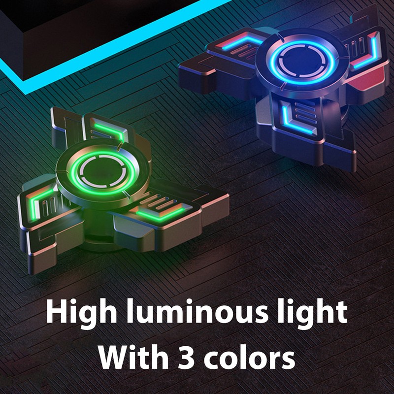 Fingertip Gyroscope Luminous Reduce Anxiety Metal Rotating Decompression Toy with