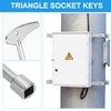 PATIKIL 2pcs Square Spanner Key, Square Utility Service Keys Socket