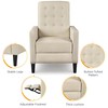 Yaheetech Fabric Recliner Chair Mid-Century Modern Recliner Adjustable Single Recliner