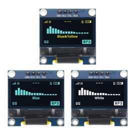 HiLetgo STM32/ 51/ MSP430/ Arduino 0.96-Inch I2C IIC SPI Serial, 128 x 64 OLED LCD Display, SSD1306 LCD, whites