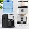 500W Desktop Electric Water Cooler Dispenser,Top Loading Hot and Cold