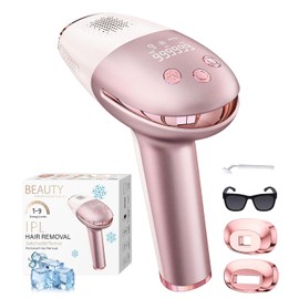 3 en1 IPL Depiladora Láser, 9℃ Dispositivo de depilación indolora IPL Para Mujer, 9 Niveles Ajustables Depiladora IPL, Con HR/SC/RA,999,999+Láser, dispositivo para axilas, piernas,brazos