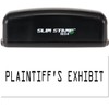 Large Pre-Inked Plaintiffs Exhibit Stamp, Stock Message Stamp, Black Ink,