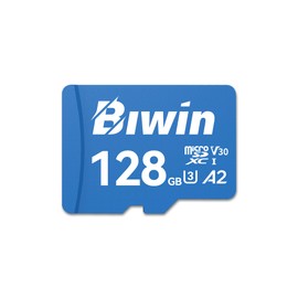 Biwin MS210 Micro SDXC SD Memory Card 128GB, Up to 210 MB/s, UHS-I V30 4K UHD A2 U3 SD Card for Digital Camera, Smartphones, Action Cams, Drones
