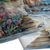 Nautical Coastal Lighthouse Shower Curtain, Boho Ocean Beach Lighthouse Seascape