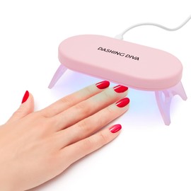 Dashing Diva One Gel Lamp - 10-Watt Gel Nail Polish Curing Lamp with Automatic Timer - Portable & Compact