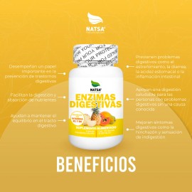 Enzimas Digestivas 100 Cápsulas, Calidad Premium Sabor N/A