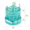 Annova Mesh Desk Organizer Rotate with 5 Compartments Round Spinning