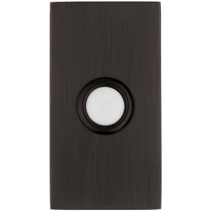 Baldwin 4863 3" x 1-1/2" Illuminated Rectangular Door Bell from