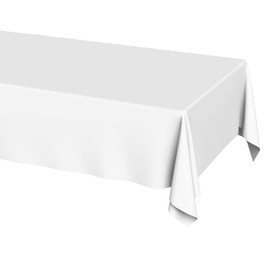 Horaldaily White Tablecloth 60×84 Inch Rectangular, Stain and Wrinkle Resistant WashableTable Cloth, Decorative Polyester Table Cover for Party Picnic Dinner Decor