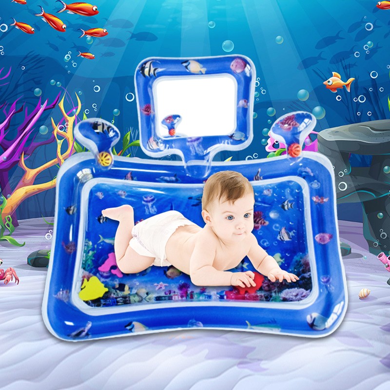 Tummy Time Water Mat for Baby Boys Girls PVC Inflatable