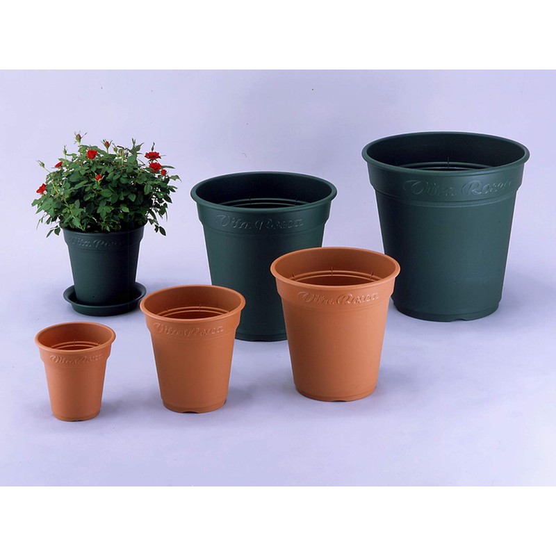 Appleware Pot, Planter, Plastic Pot, Rosé Pot, Type 300, Brown,
