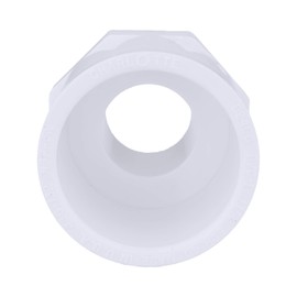 Charlotte Pipe 1" X 1-1/4" Male Adapter Pipe Fitting - Reducer (Male Pipe Thread x Socket) Schedule 40 PVC Durable, Easy to Install, and High Tensile for Home or Industrial Use (Single Unit)