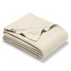 Bare Home Oyster Waffle Blanket, Throw Size 44Wx66L, 100% Cotton,