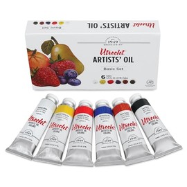 Utrecht Artists' Oil Paint Set - Basic Set of 6 Colors