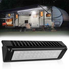 MICTUNING 1pc RV Porch Light, 9" Inch 54W 2000LM Camper LED Exterior Utility Awning Light