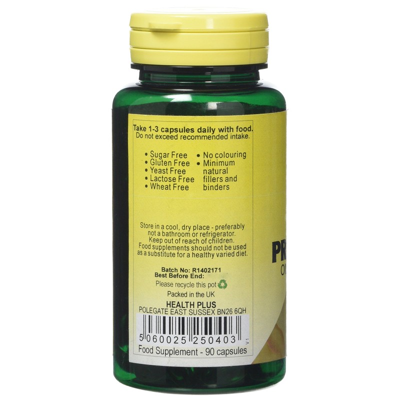 Health Plus Evening Primrose Oil 500mg Omega-6 Supplement - 90