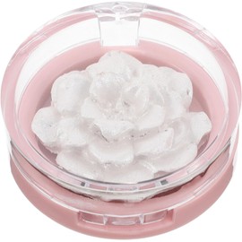 Paleta de Iluminadores Brillantes Rosa 3d para Maquillaje Polvo Plateado, Diseño Artístico de Rosa Esculpida en Pp, para Eventos Obsequios y Uso Diario