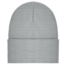 Gloop Winter Hat Fine Knit Beanie Baseball Cap Unisex for Men and Women, gray