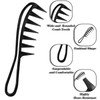 TIESOME 3 Pcs Wide Tooth Comb for Women, Curling Shark