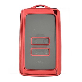 MEDZUK 5 colours: compatible with Mitsubishi ASX 2023-2024 2025 car key case with key ring accessories (red)