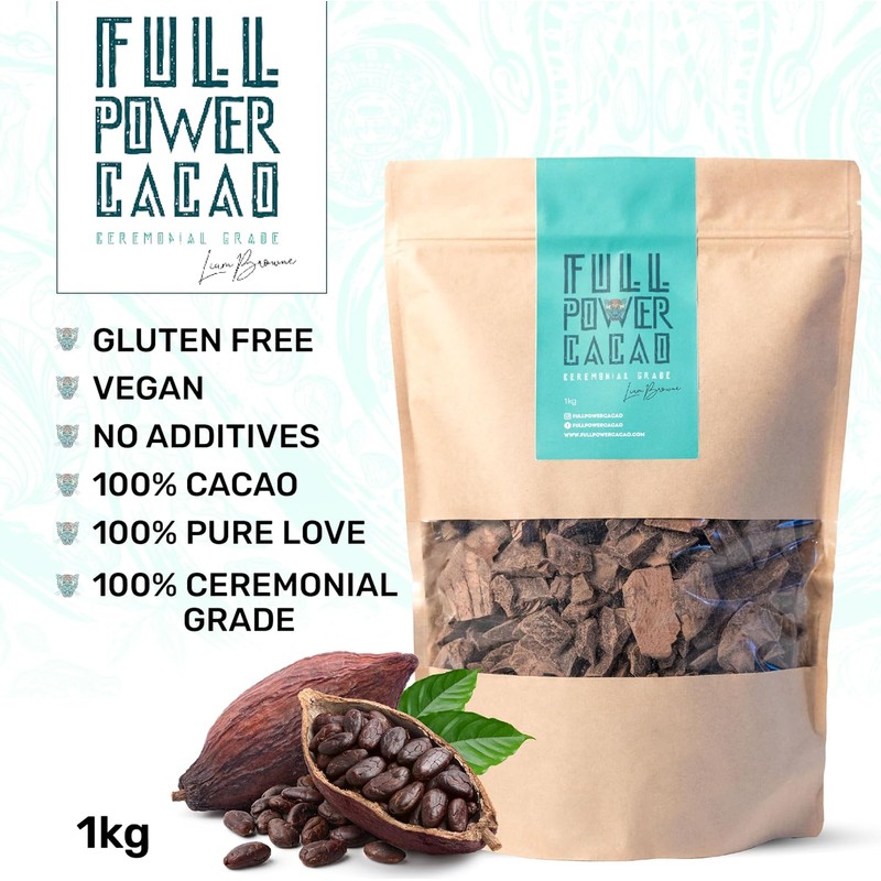 FULL POWER CACAO – Ceremonial Grade Raw Cacao 1kg |