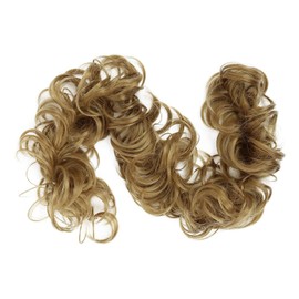 CAISHA by PRETTYSHOP XXL Hairpiece Scrunchy Updo Bridal Hairstyle Voluminous Curly Messy Bun Dirty Blonde HW13