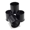 DewFlew 4Pcs 4.25" Push Through Wheel Center Caps Stainless Trailer
