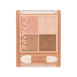 Cezanne Beige Tone Eye Shadow 02 Rosy Beige 0.15 oz (4.3 g) Glitter Pearl Matte 4 Colors Eye Shadow