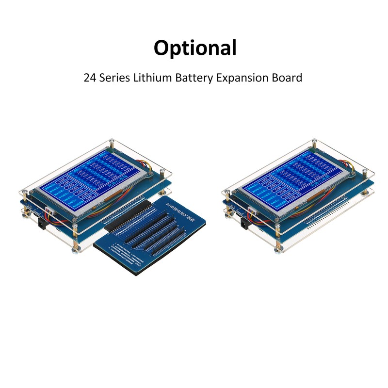 24 Series Lithium Battery Voltage Detector with Acrylic Shell Baffle,