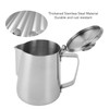 Milk Frothing Cup Thickened Stainless Steel Comfortable Handle Coffee Steaming