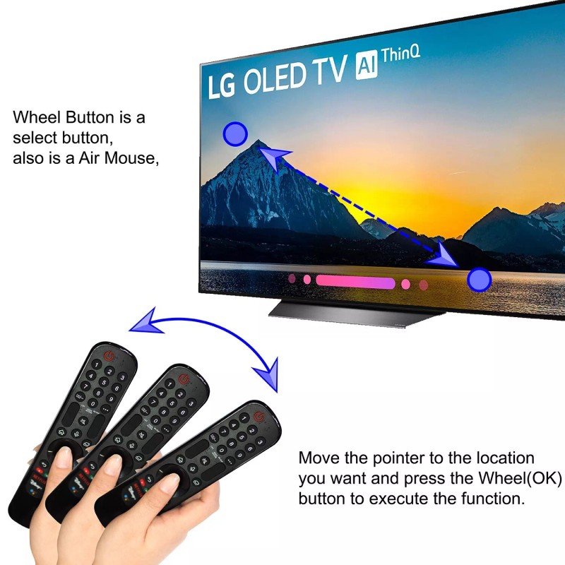 Replacements MR22GA AKB76039902 Magic Voice Remote For LG Smart TV