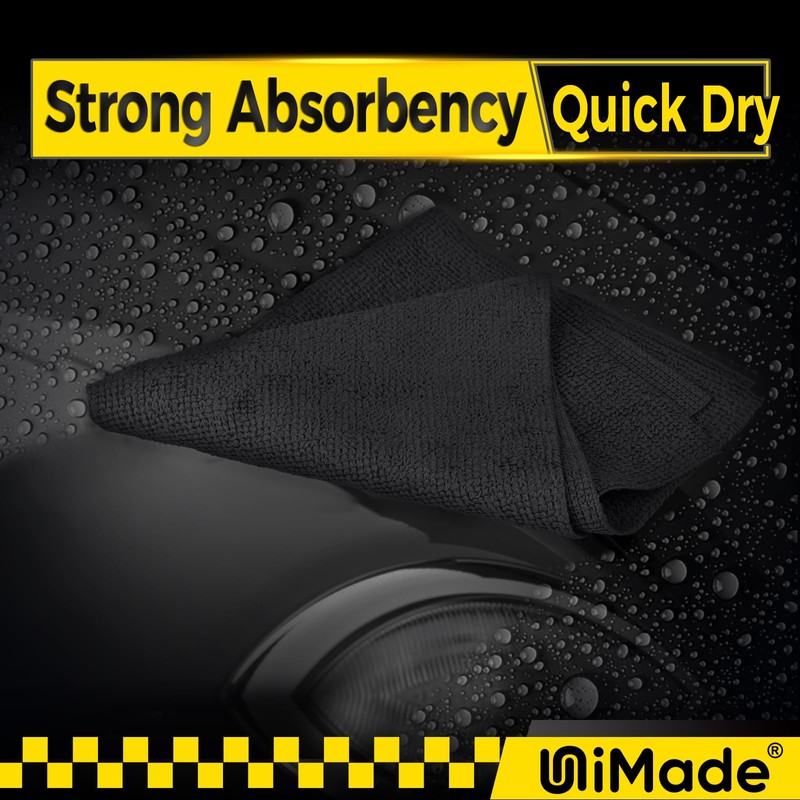UNIMADE Microfiber Cleaning Cloth, 100 Pack Microfiber Towels for Cars