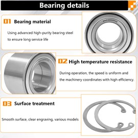 BIGLKNM 4PCS Heavy Duty Wheel Bearing for Arctic Cat 250 350 366 400 425 500 650 H1 700 1000, 30x55x32mm Front & Rear Wheel Bearing OEM# 1402-027 1402-809 0423-423