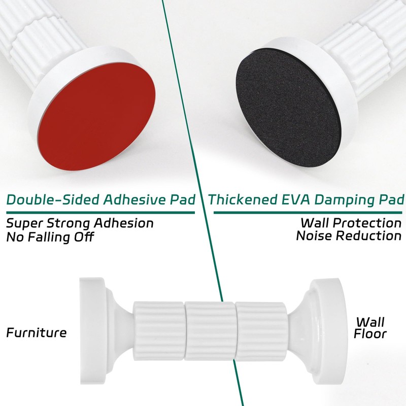 BEASAFY Pack of 4 Bed Spacers Wall, 40-115 mm Adjustable
