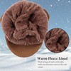 PESAAT Autumn Thick Men Knit Visor Winter Warm Adult Earflap