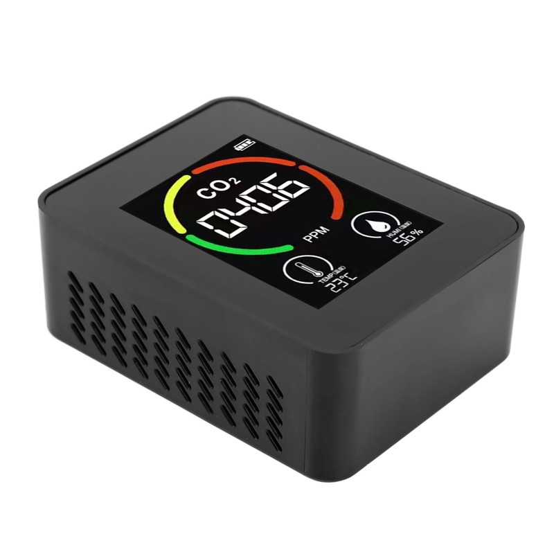 CO2 Detector Air Quality Monitor TVOC Tester USB Charging Thermometer