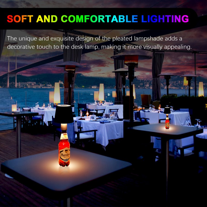Touch Control Bottle Lamp RGB CCT Restaurant Table Lamp IP54