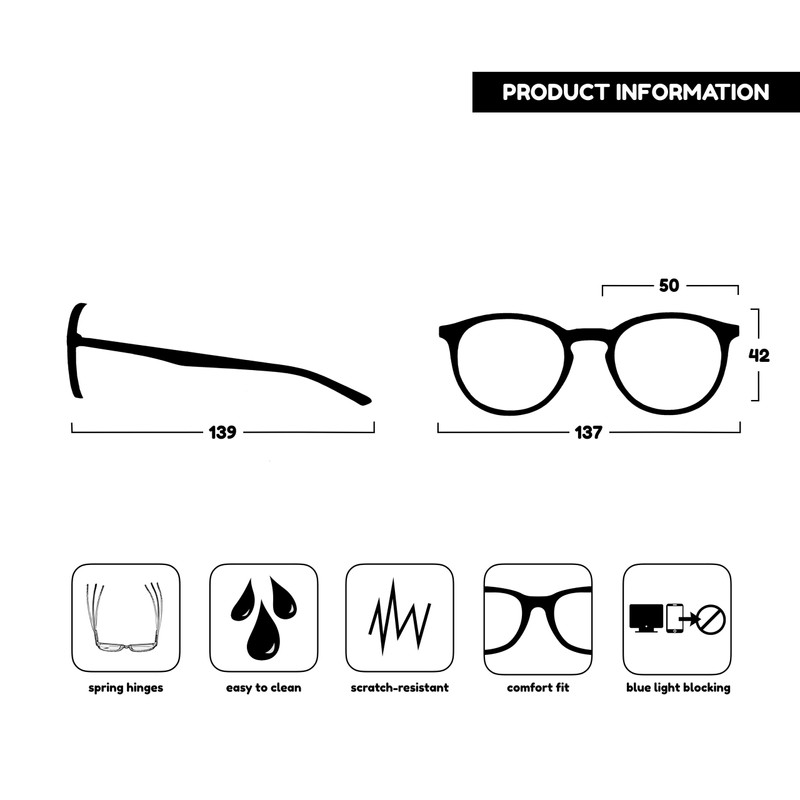 OPULIZE-Met 3 Paquete de gafas de lectura con bloqueo de