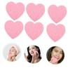 minkissy 10pcs Compressed Heart Facial Sponge Cleansing Sponges Makeup Removing