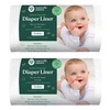 Naturally Nature Disposable Cloth Diaper Liners, Unscented, Fragrance-Free, Chlorine Free