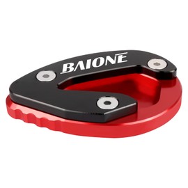 Worldmotop Motorcycle Kickstand Pad Support Foot Pad Replacement for Ducati Panigale 959 899 1199 1299 V2 Enlarger Extension Side Stand Plate (red)