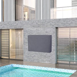 Easy-Going Outdoor TV Cover for 44 to 46 inches LCD, LED, Waterproof, Weatherproof and Dust-Proof TV Screen Protectors with Cleaning Cloth (46 inch,Dark Gray)