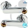 tecuro S-Connector Offset by 80 mm for Wall Fittings Set
