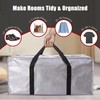 Extra Large Moving Bags with Zippers & Carrying Handles, Heavy-Duty